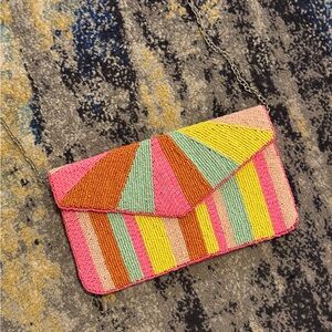 Colorful Beaded Clutch